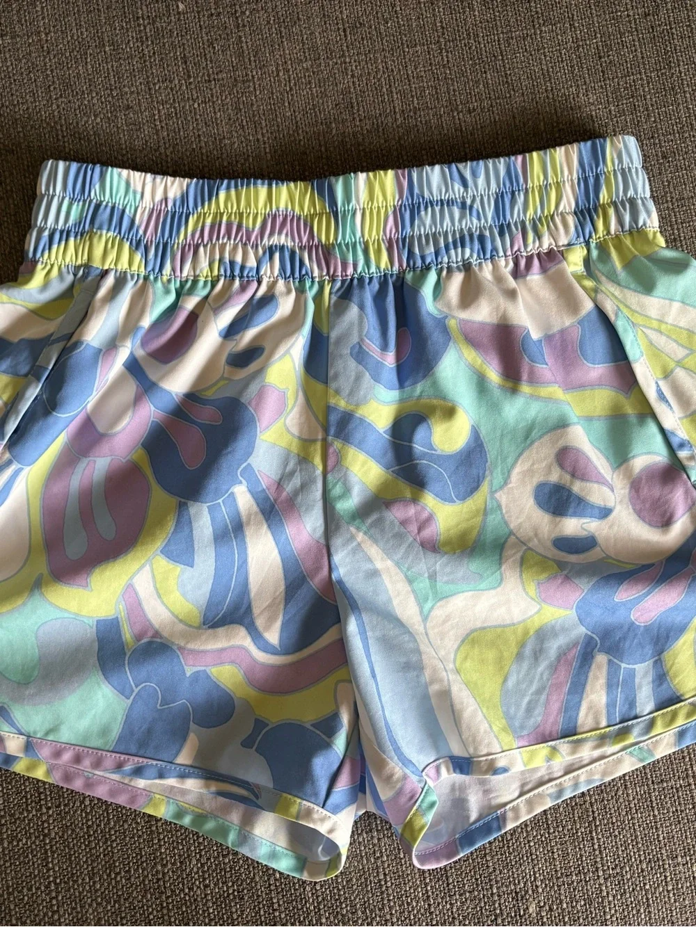 GAP Pastel Floral Swim Shorts in Blue, Lavender & Lime